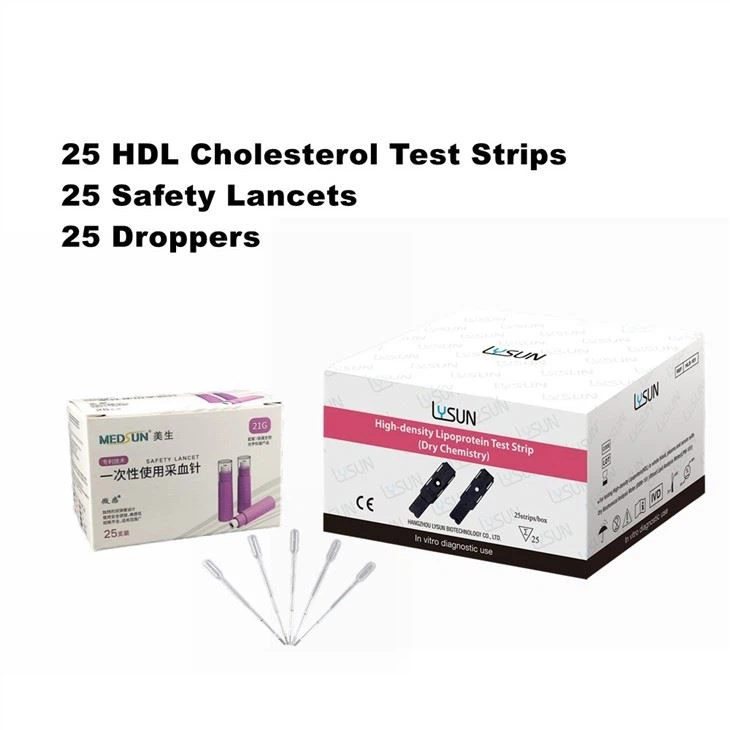 3 In 1 Blood Lipid Test Strip Total Cholesterol, Triglycerides, High Density Lipo-protein TC/TG/HDL/LDL For POCT Analyzer