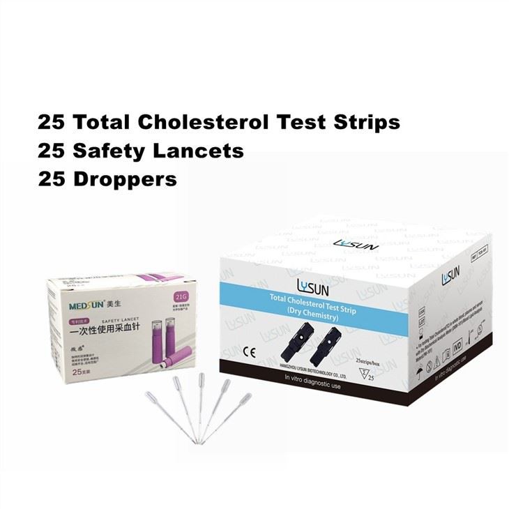 3 In 1 Blood Lipid Test Strip Total Cholesterol, Triglycerides, High Density Lipo-protein TC/TG/HDL/LDL For POCT Analyzer