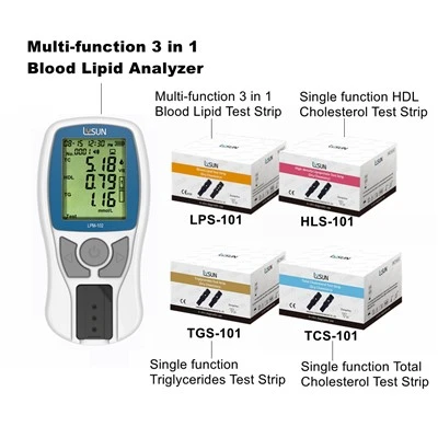Healthy Device Lipid Analyzer Machine 3 σε 1 Μετρητής ξηρής βιοχημικής ανάλυσης