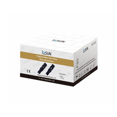 Lysun TGS -101 Προσωπική υγειονομική περίθαλψη TriglyCerides Strip για λωρίδες ανάλυσης νεφρικών λειτουργιών